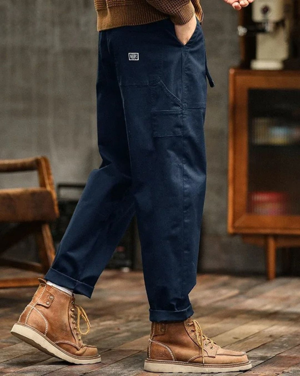 Cargo Pants Straight Fit Mid-Waist for Men | Perfect for Everyday Wear