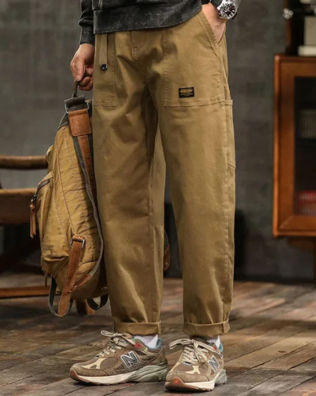 Cargo Pants Straight Fit Mid-Waist for Men | Perfect for Everyday Wear