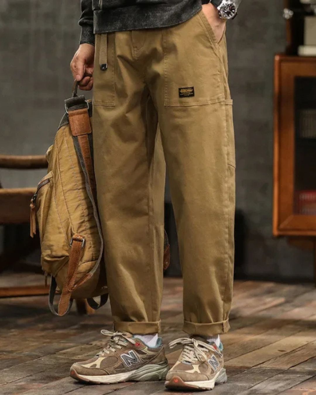 Cargo Pants Straight Fit Mid-Waist for Men | Perfect for Everyday Wear