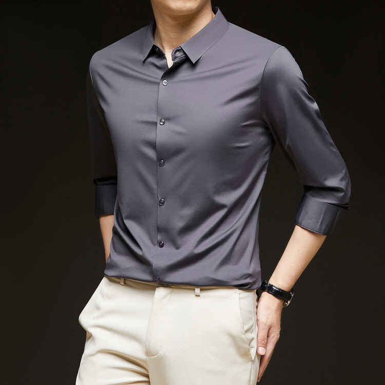 Shirt Slim Fit Long Sleeve Button Down for Men
