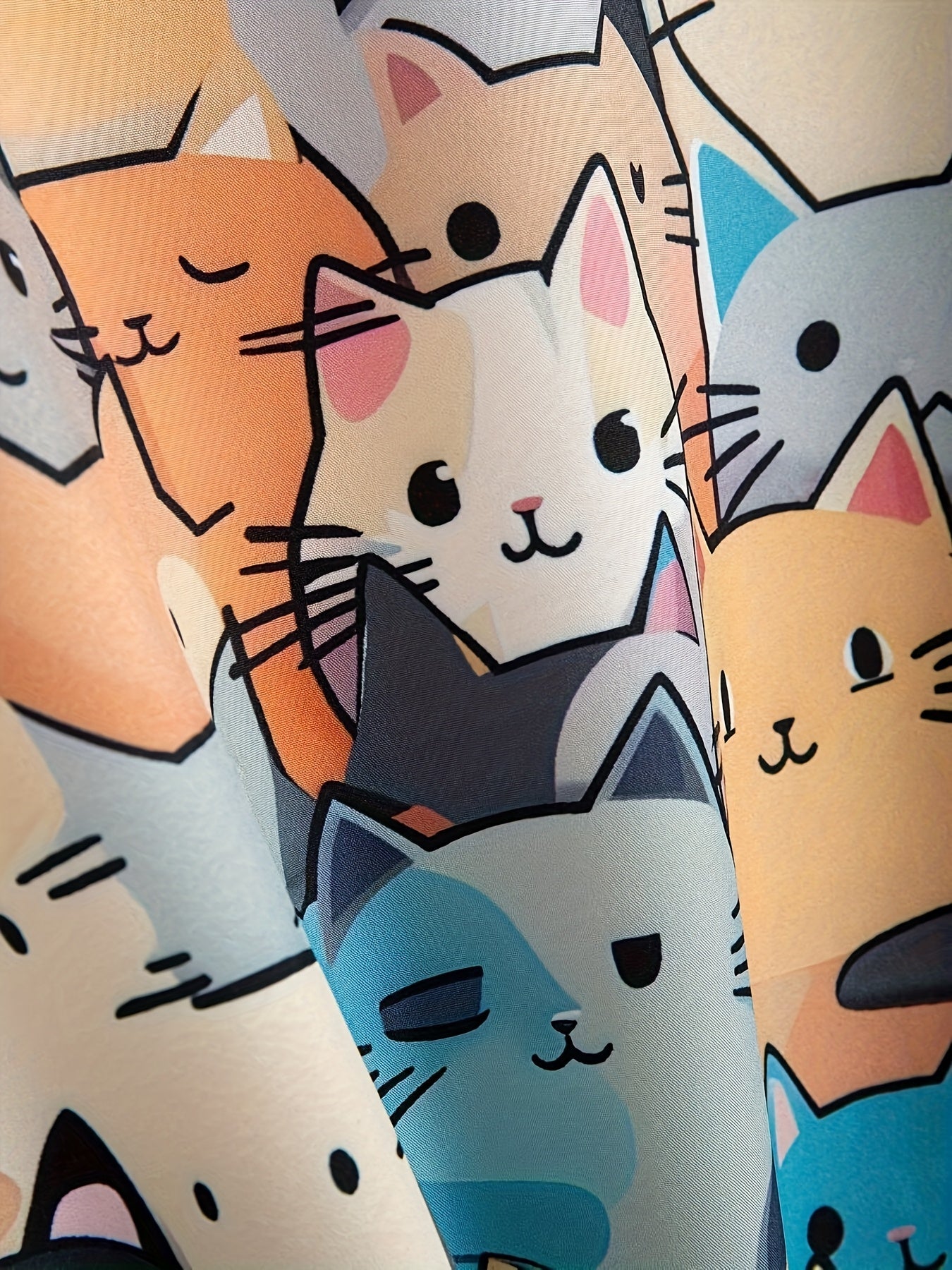Short-Sleeved Shirt Cat Print for Men | Perfect for Everyday Wear