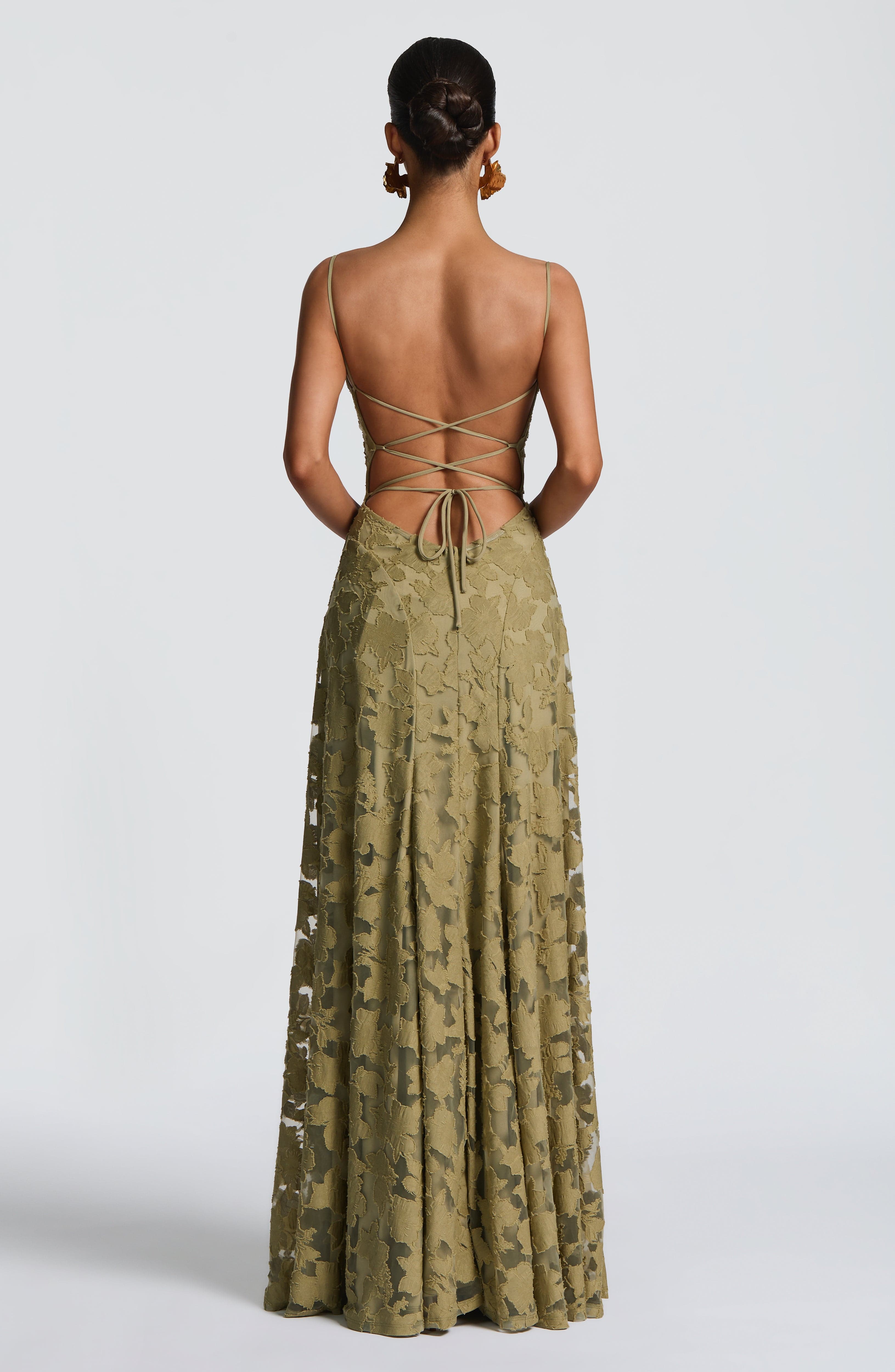 Maxi Dress Draped Neckline for Women | Perfect for Going Out