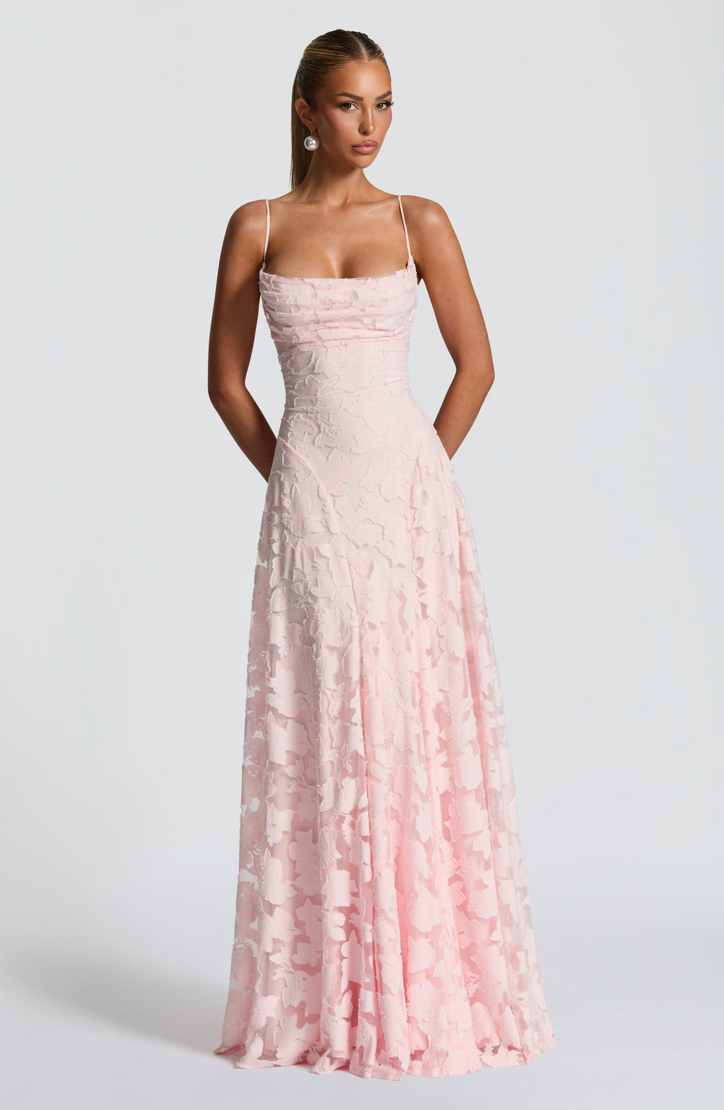 Maxi Dress Draped Neckline for Women | Perfect for Going Out