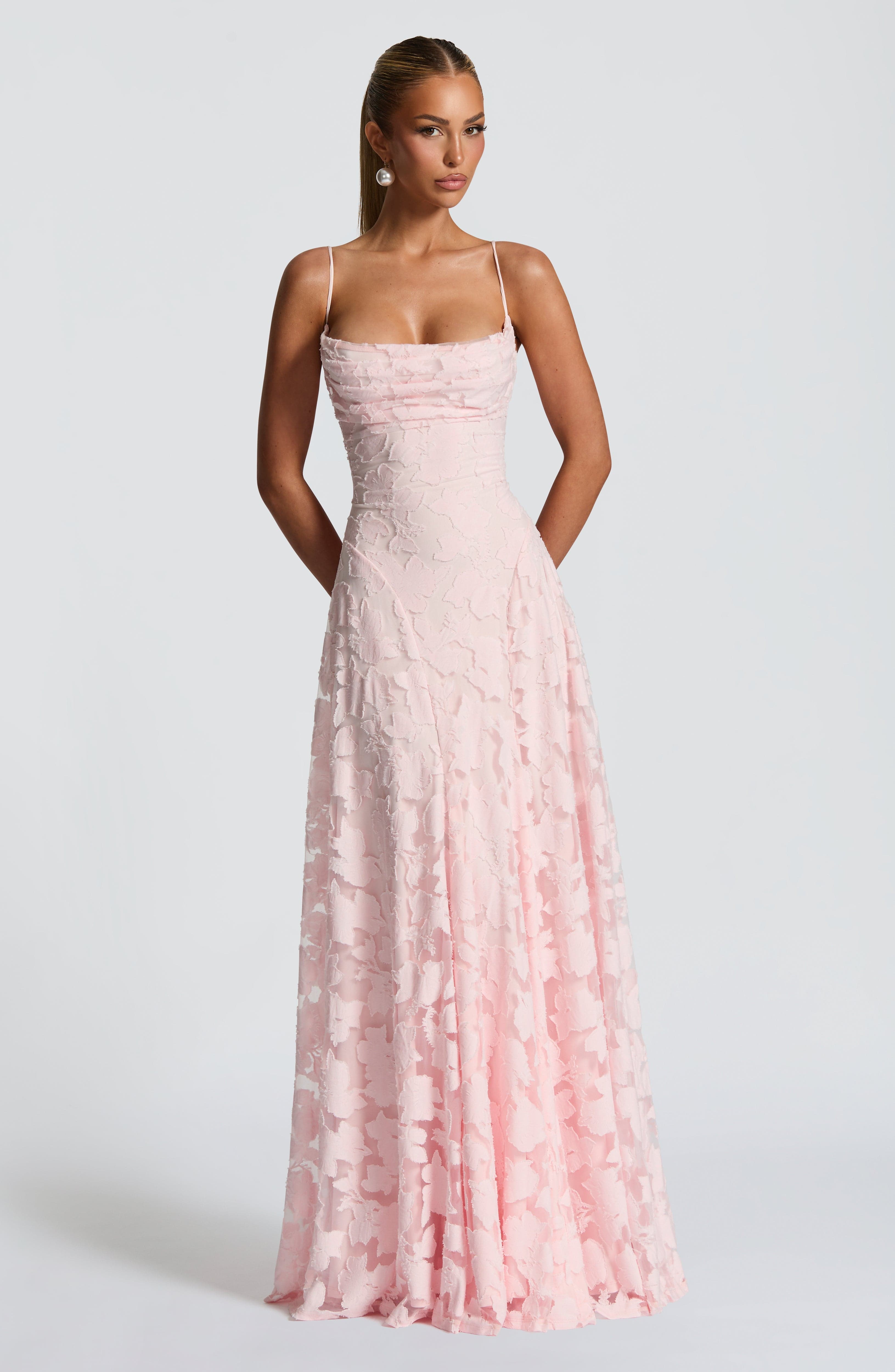 Maxi Dress Draped Neckline for Women | Perfect for Going Out