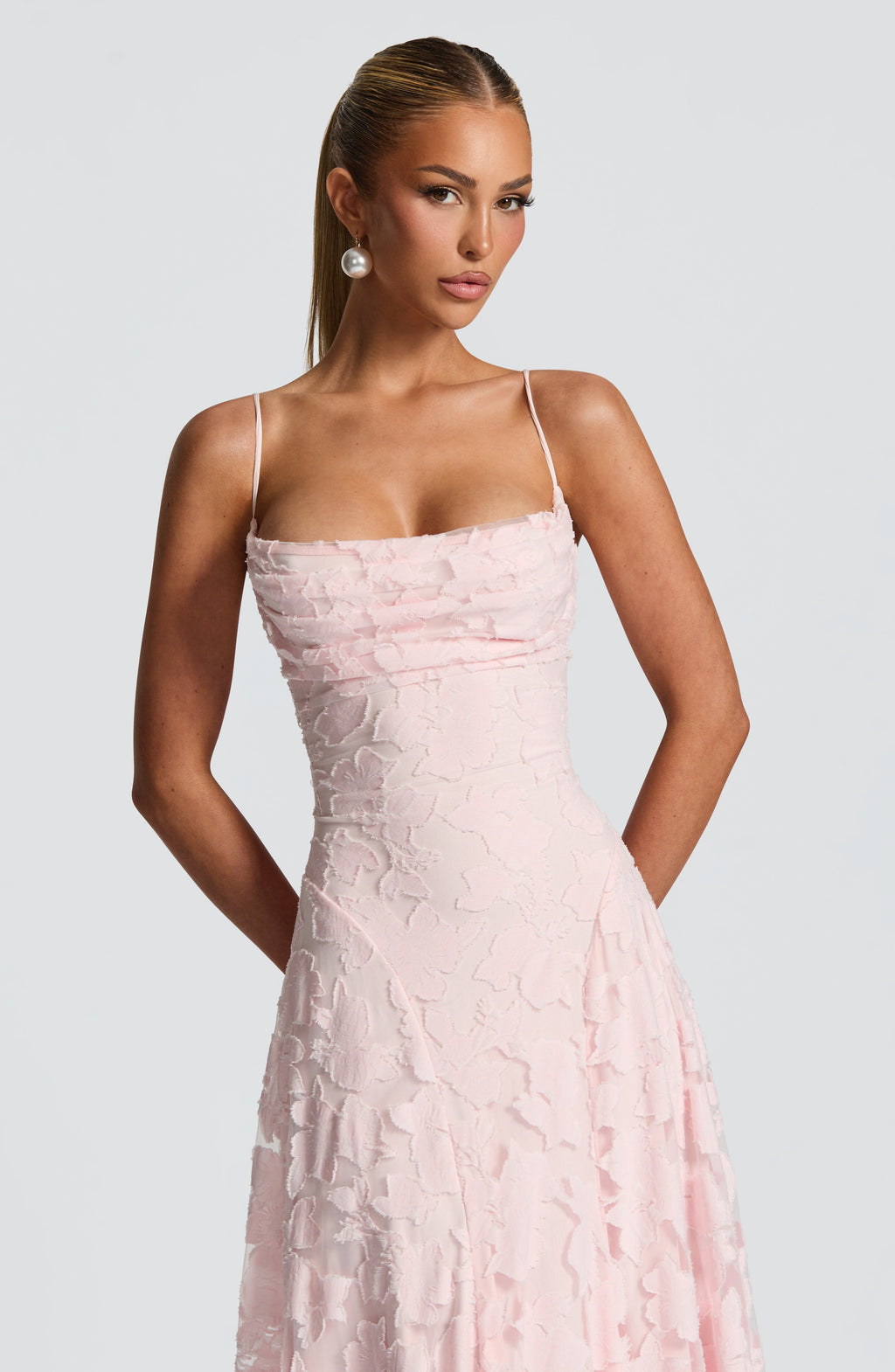 Maxi Dress Draped Neckline for Women | Perfect for Going Out