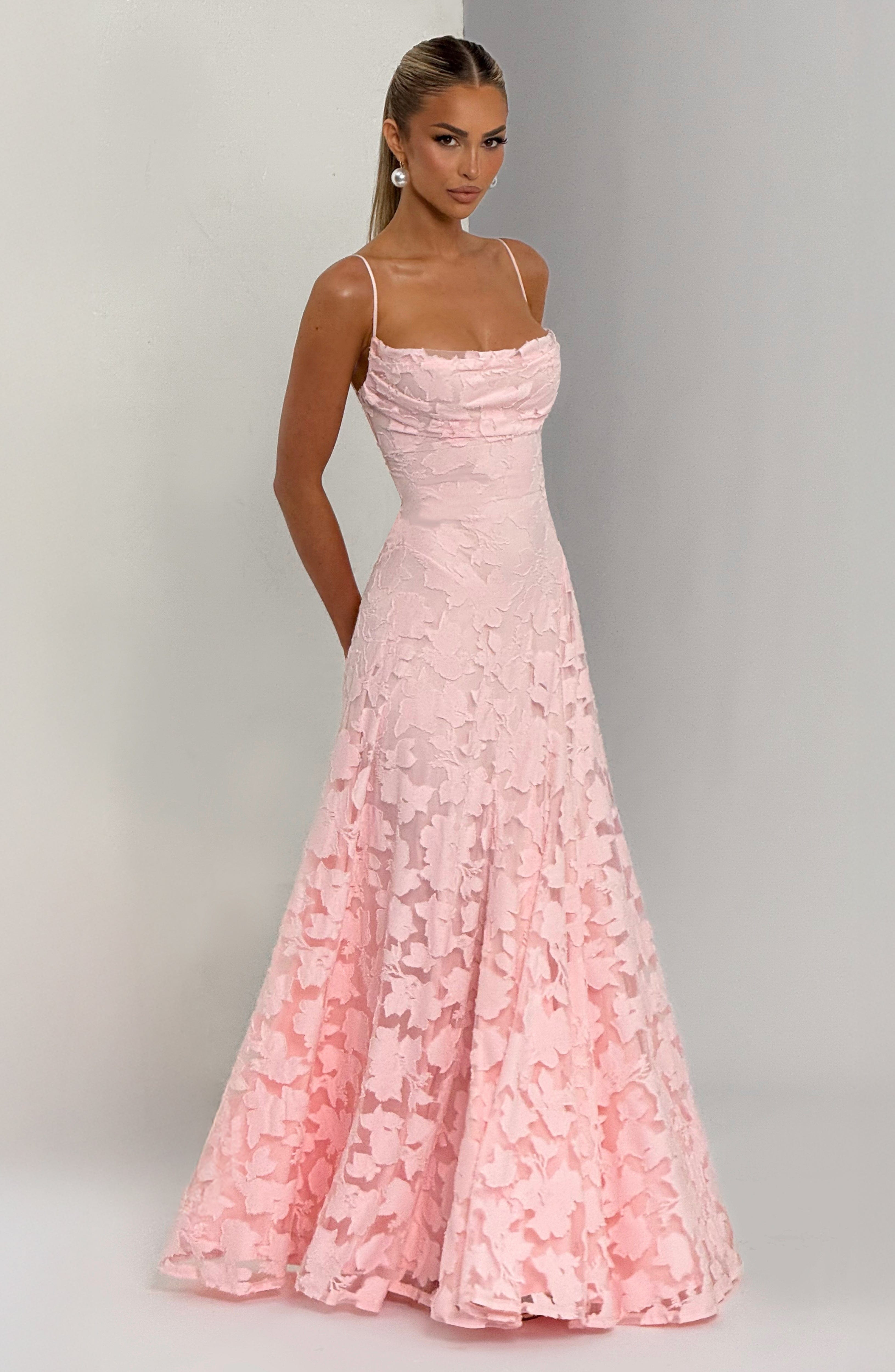 Maxi Dress Draped Neckline for Women | Perfect for Going Out