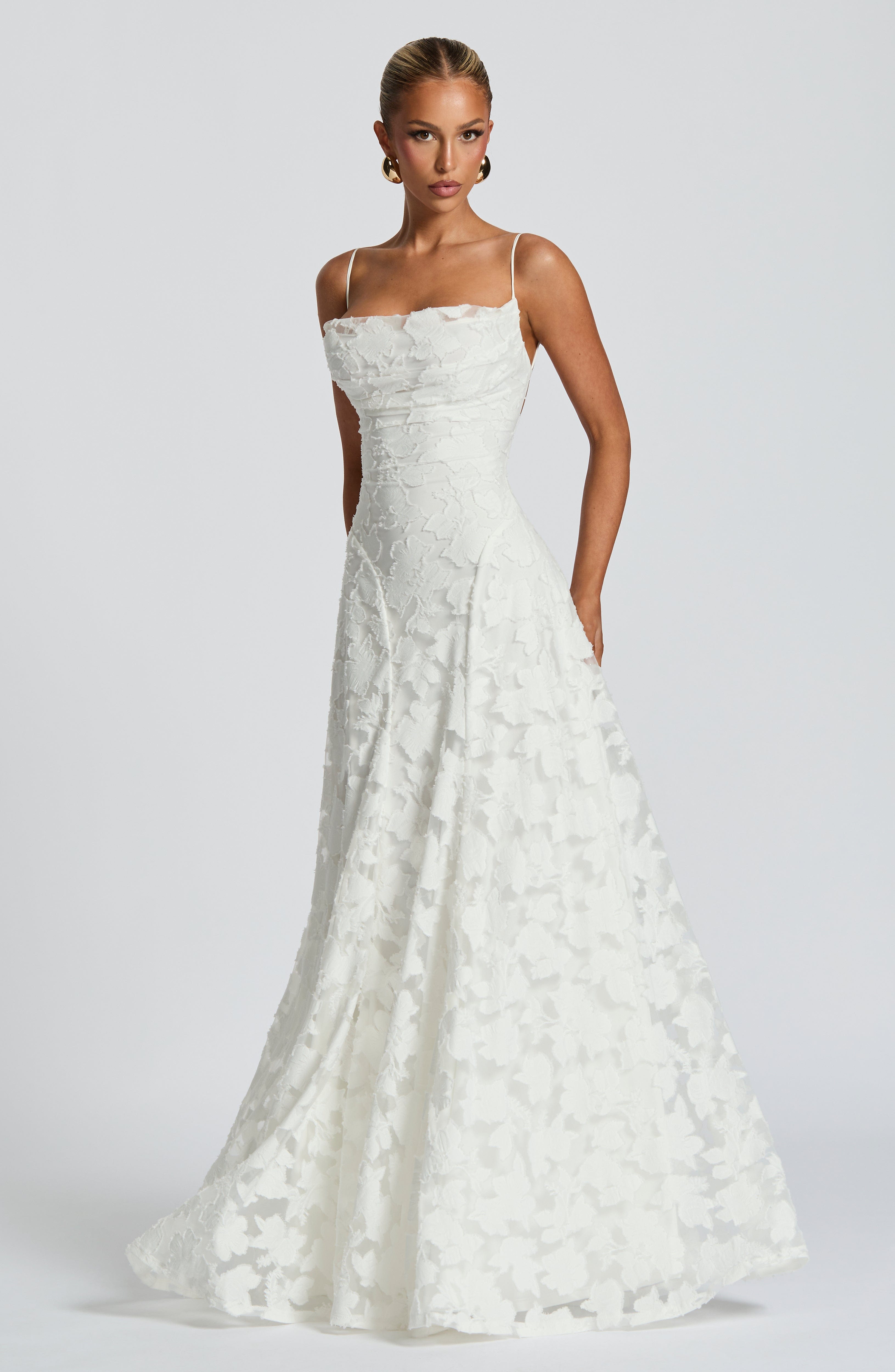 Maxi Dress Draped Neckline for Women | Perfect for Going Out