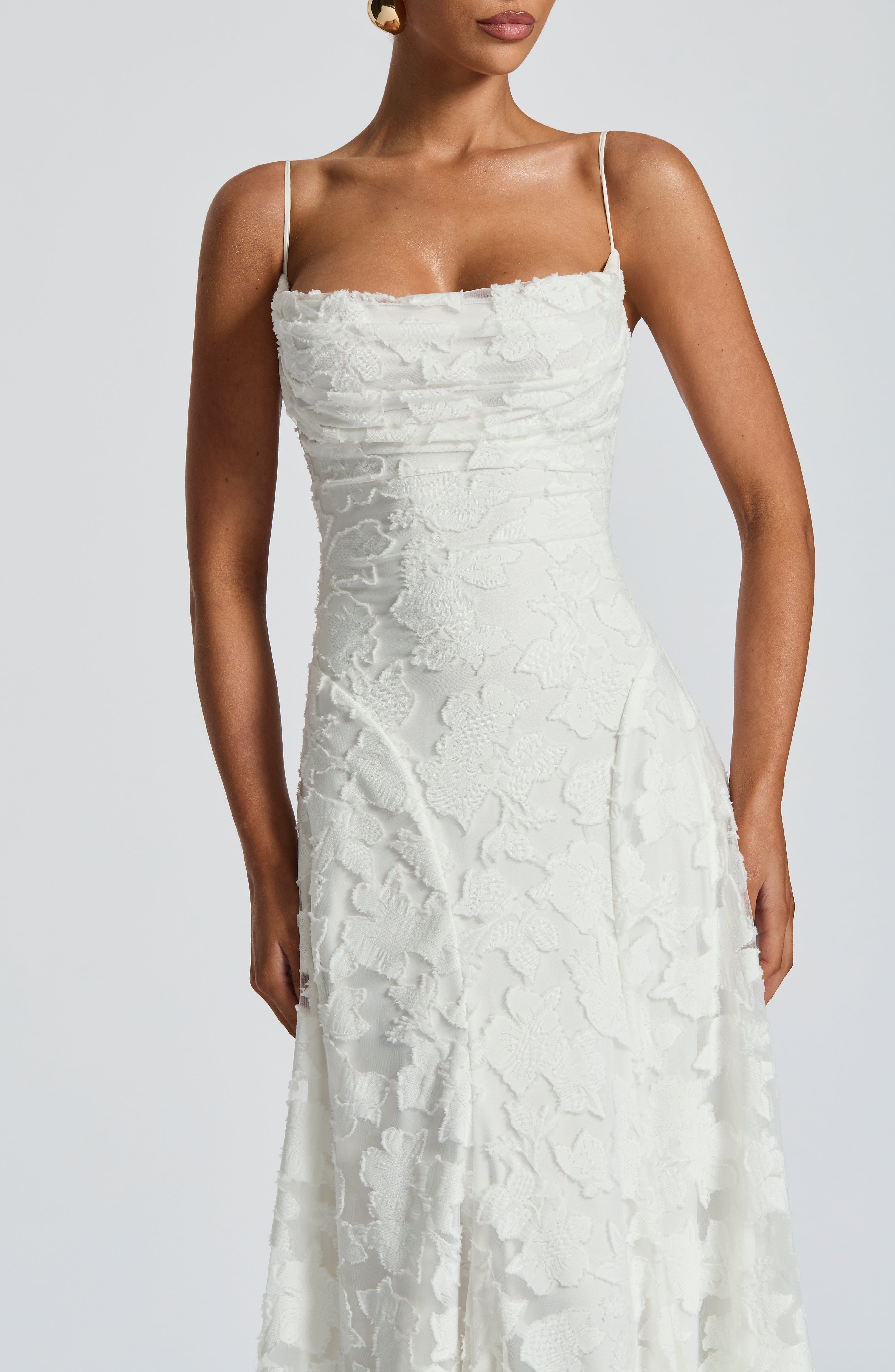 Maxi Dress Draped Neckline for Women | Perfect for Going Out