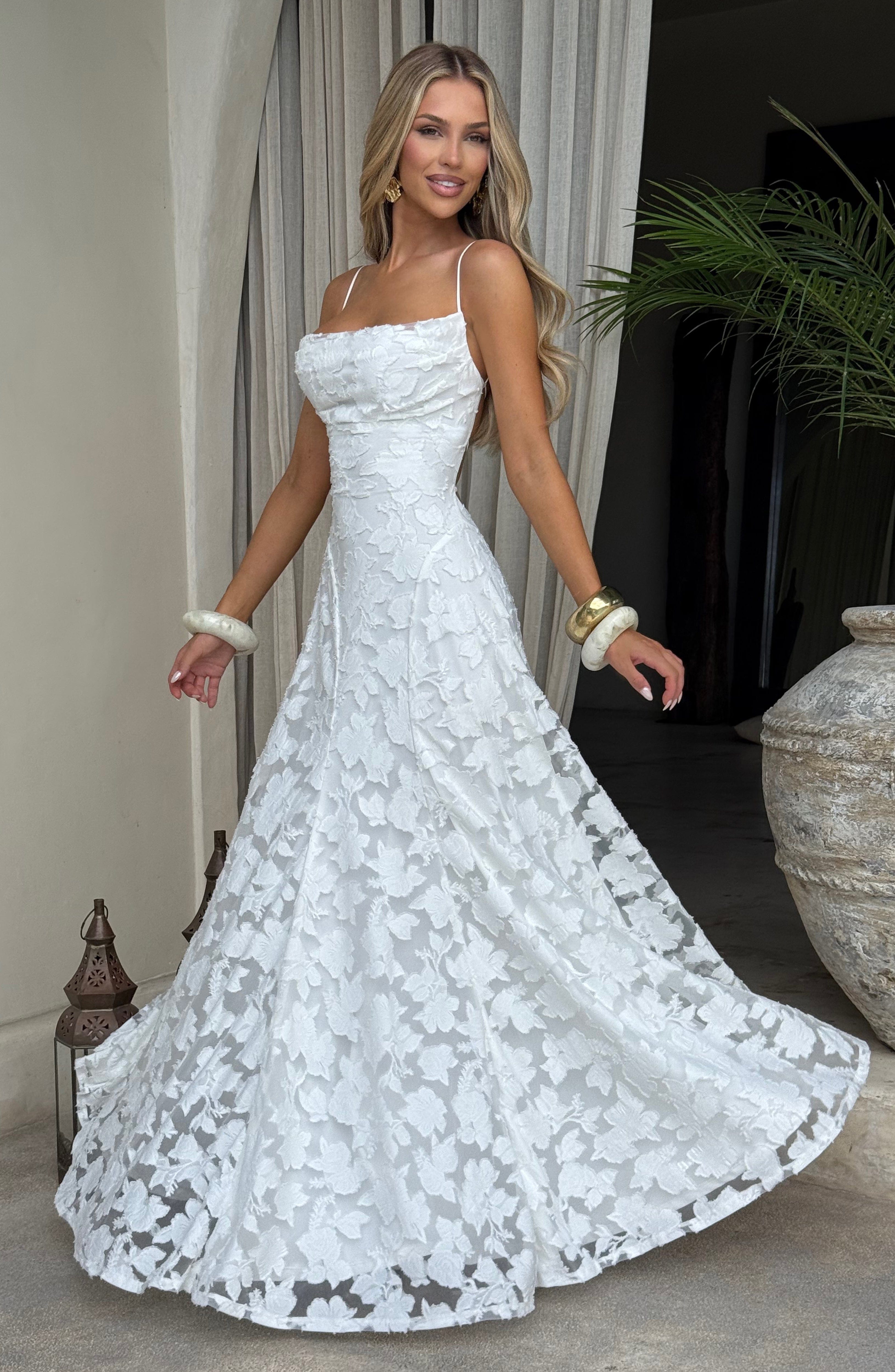 Maxi Dress Draped Neckline for Women | Perfect for Going Out