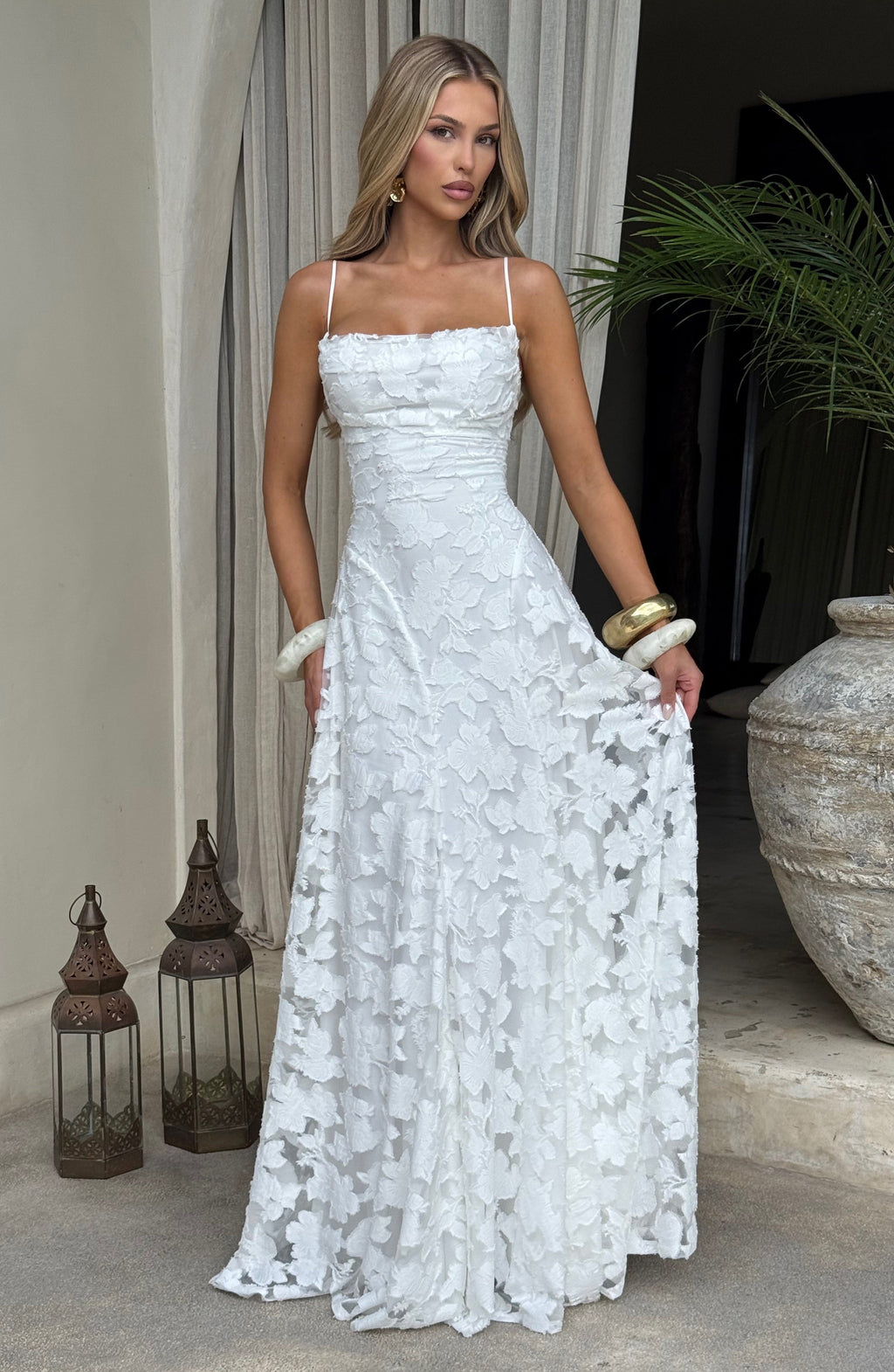 Maxi Dress Draped Neckline for Women | Perfect for Going Out
