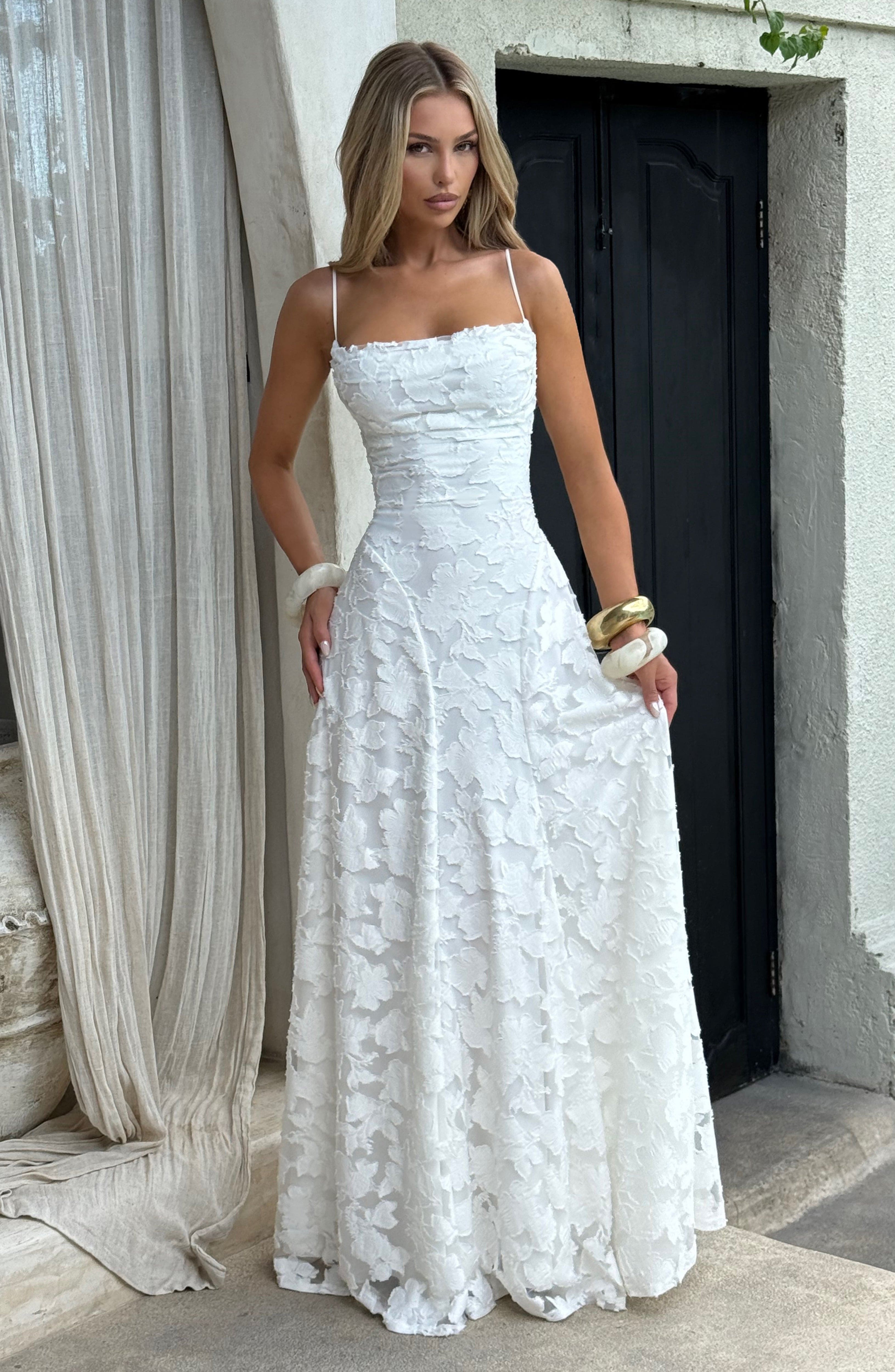 Maxi Dress Draped Neckline for Women | Perfect for Going Out