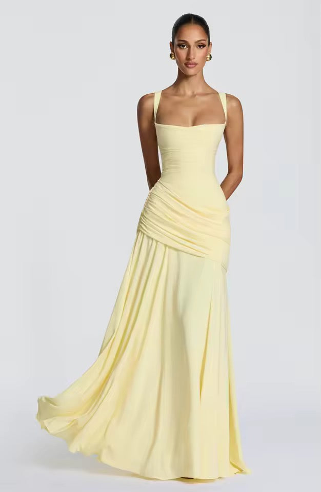 Maxi Dress Sleeveless Waist-Cinching for Women | Perfect for Summer