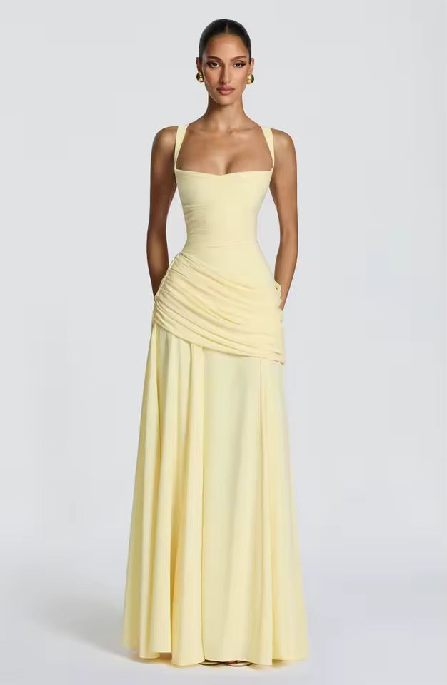 Maxi Dress Sleeveless Waist-Cinching for Women | Perfect for Summer