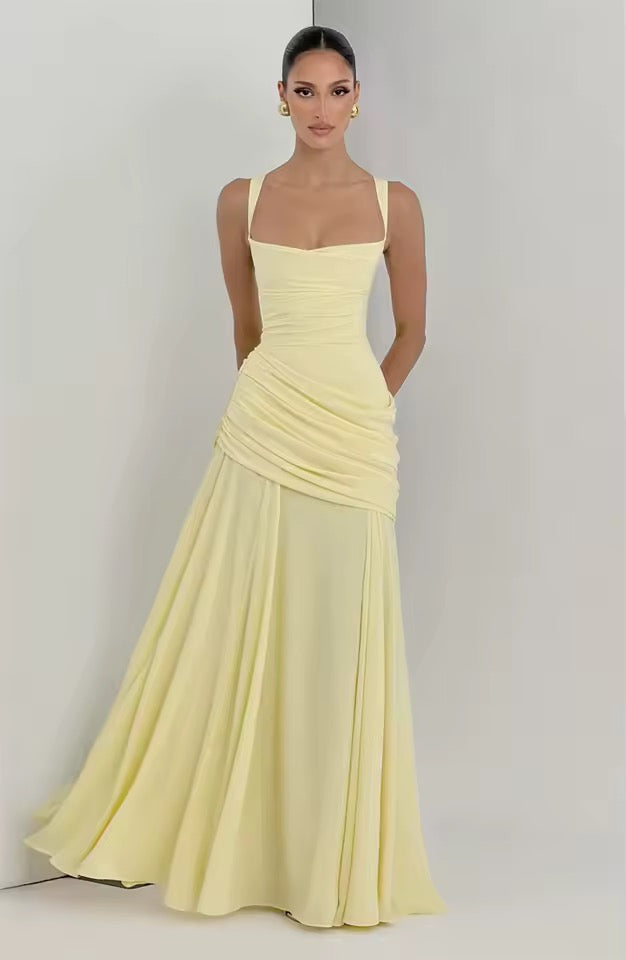 Maxi Dress Sleeveless Waist-Cinching for Women | Perfect for Summer