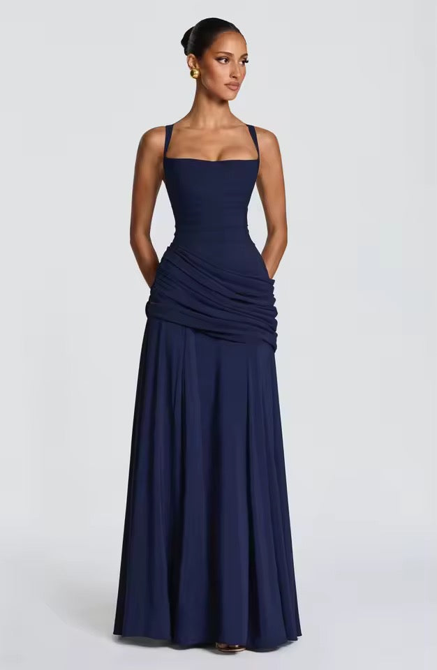 Maxi Dress Sleeveless Waist-Cinching for Women | Perfect for Summer