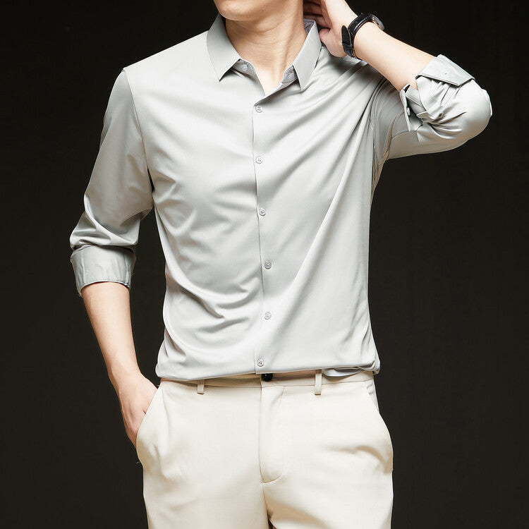 Shirt Slim Fit Long Sleeve Button Down for Men