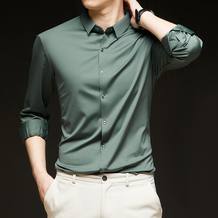 Shirt Slim Fit Long Sleeve Button Down for Men