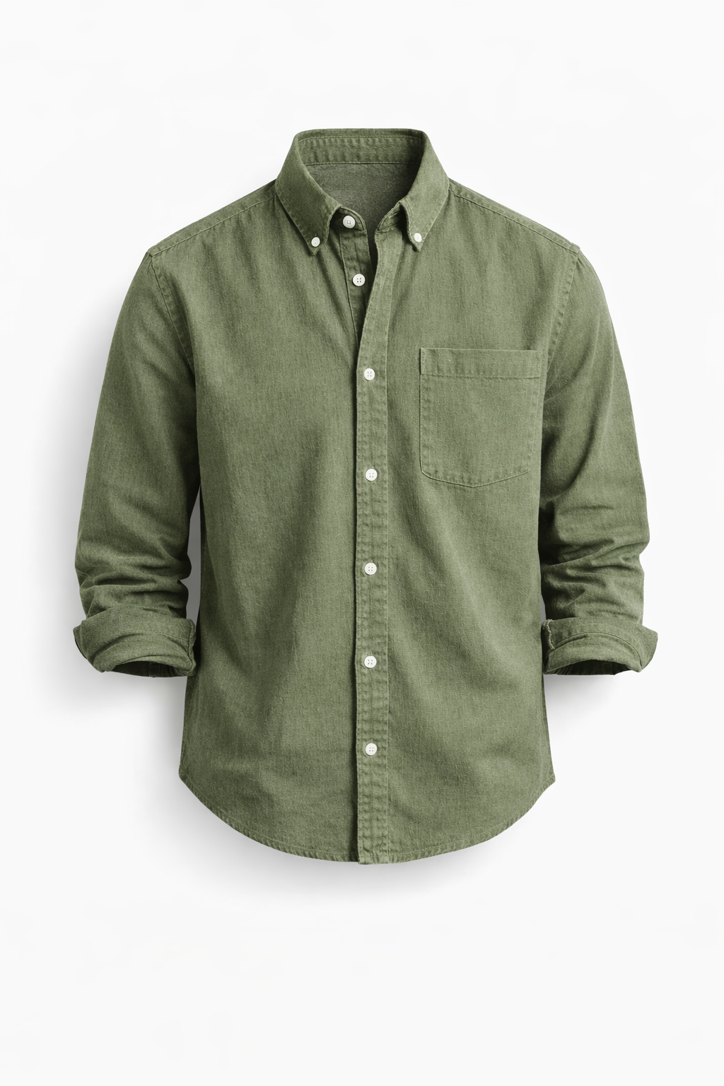 Long Sleeve Shirt Button-Up for Men