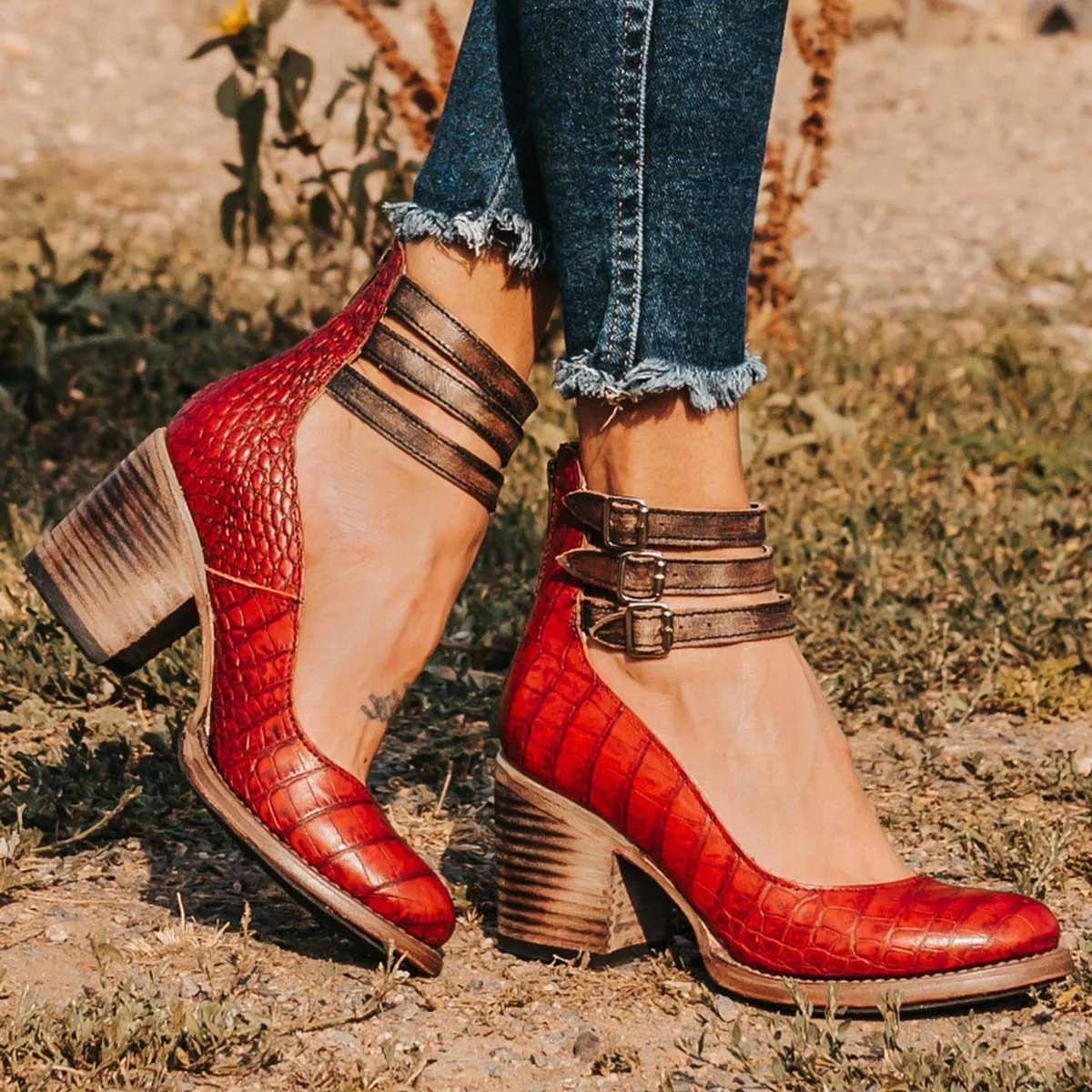 Mary Jane Shoes Thick Heel Buckle for Women | Perfect for Everyday Wear