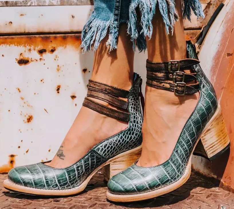 Mary Jane Shoes Thick Heel Buckle for Women | Perfect for Everyday Wear