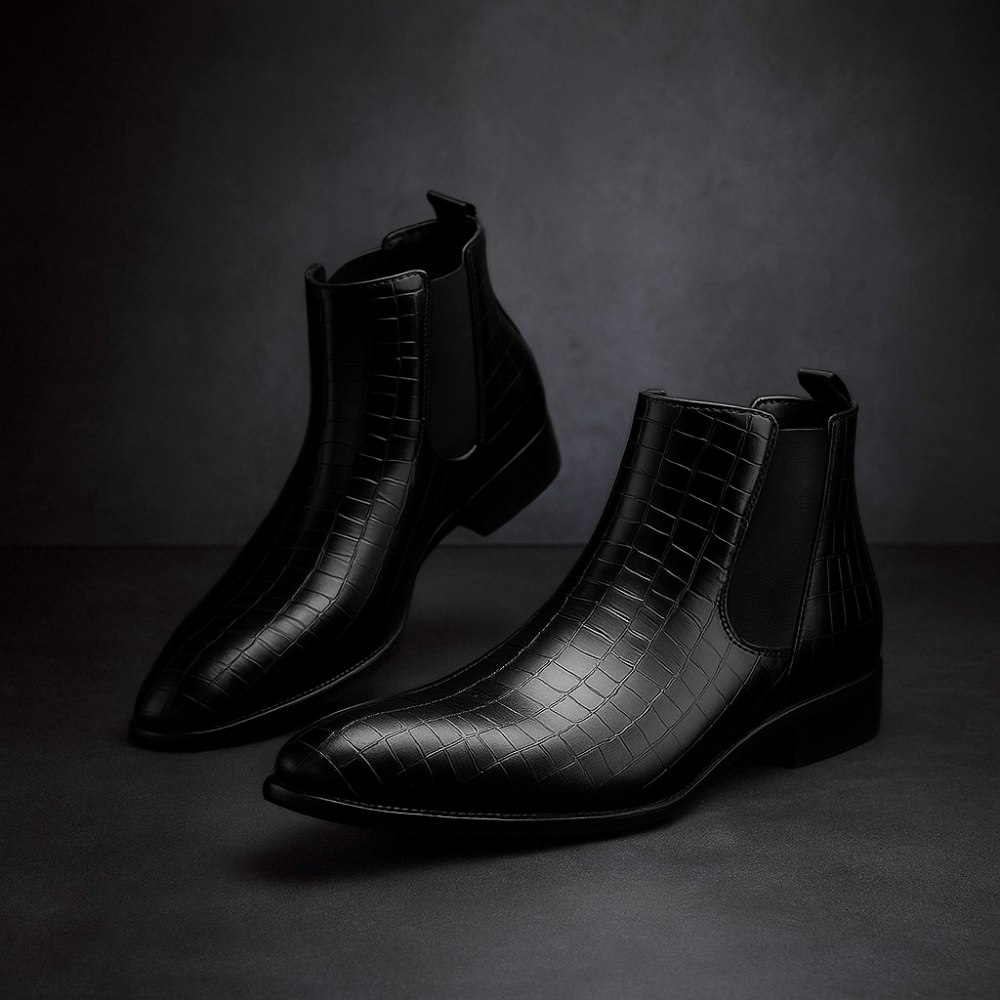Chelsea Boots Snakeskin Textured for Men