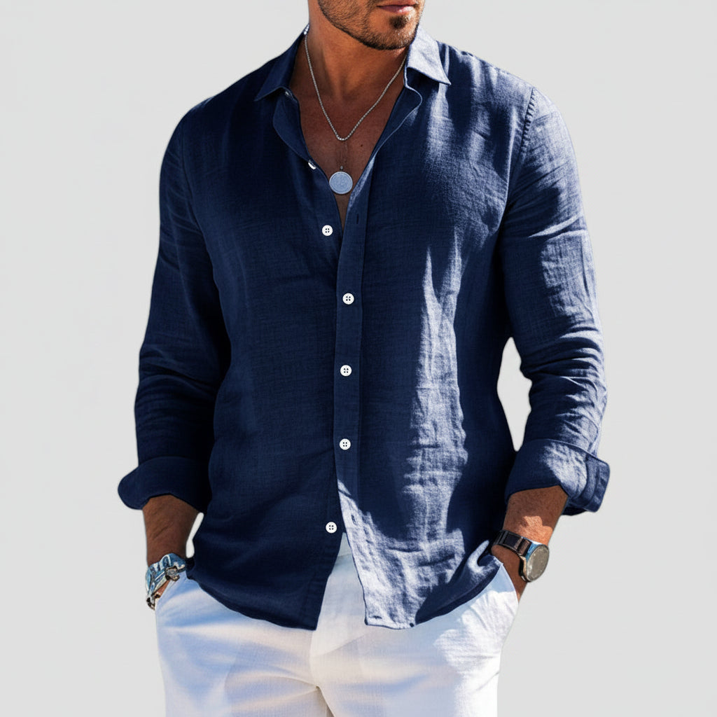 Shirt Relaxed Fit Long Sleeve for Men