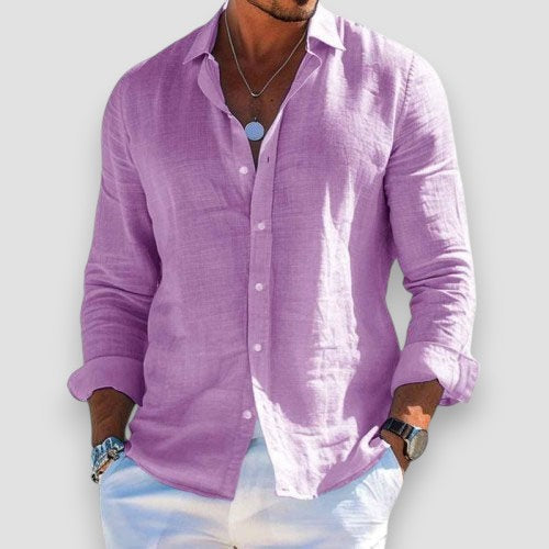 Shirt Relaxed Fit Long Sleeve for Men