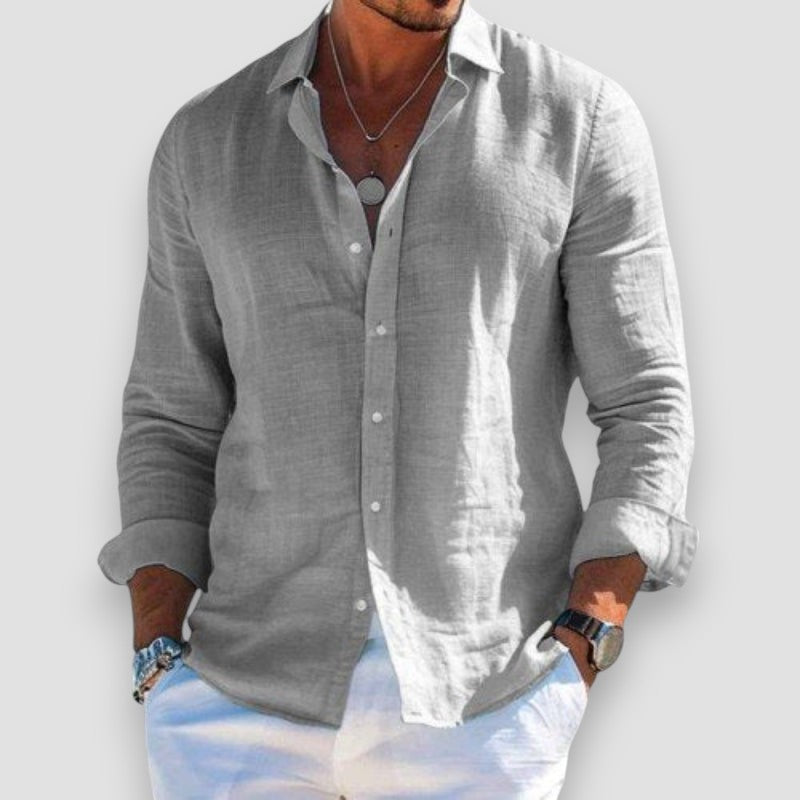 Shirt Relaxed Fit Long Sleeve for Men