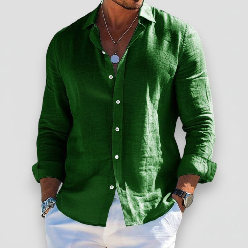Shirt Relaxed Fit Long Sleeve for Men