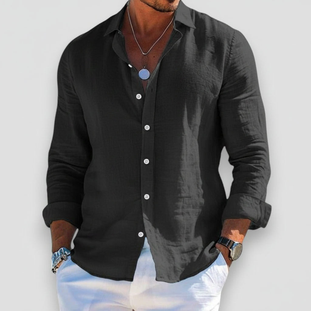 Shirt Relaxed Fit Long Sleeve for Men