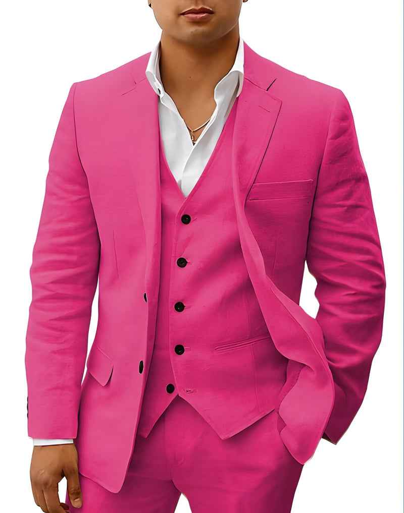 Linen Suit Tailored Fit for Men | Perfect for Weddings