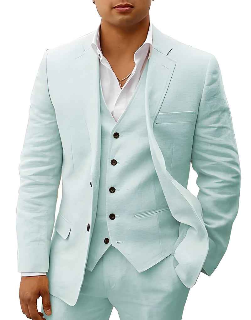 Linen Suit Tailored Fit for Men | Perfect for Weddings