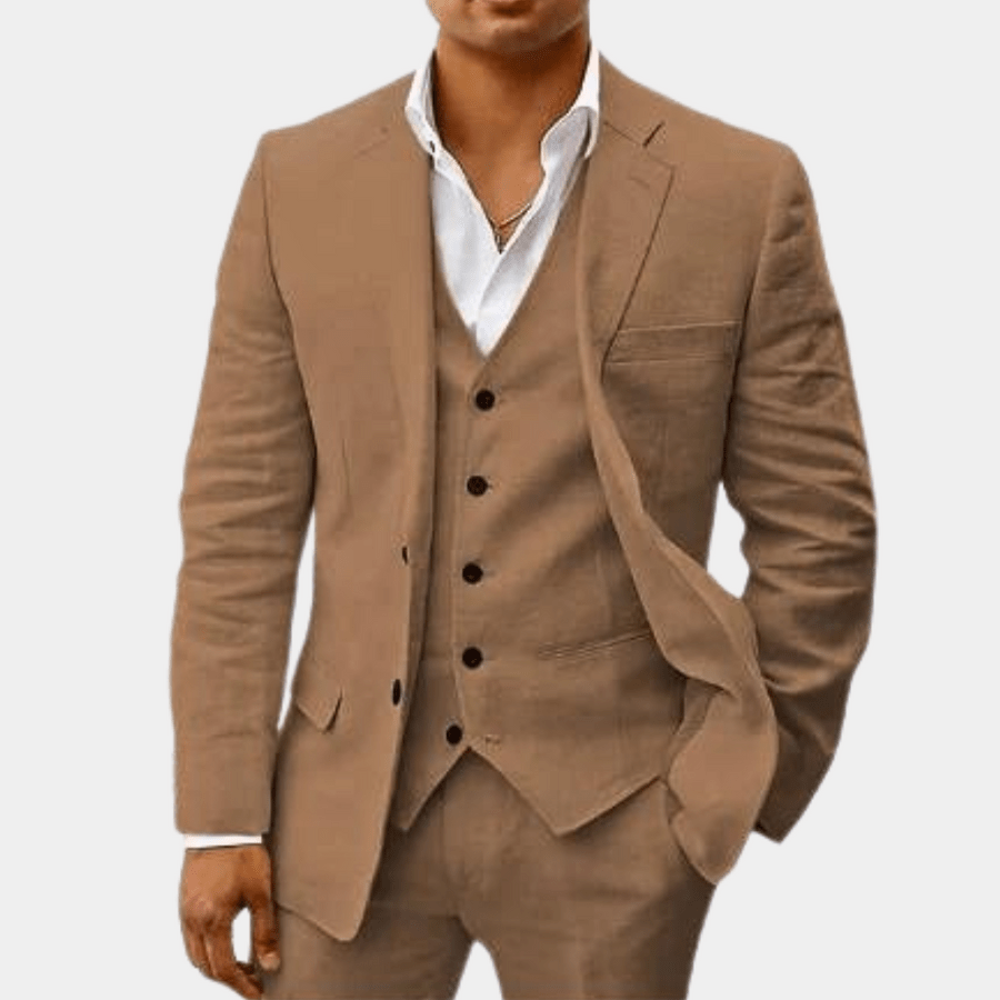 Linen Suit Tailored Fit for Men | Perfect for Weddings