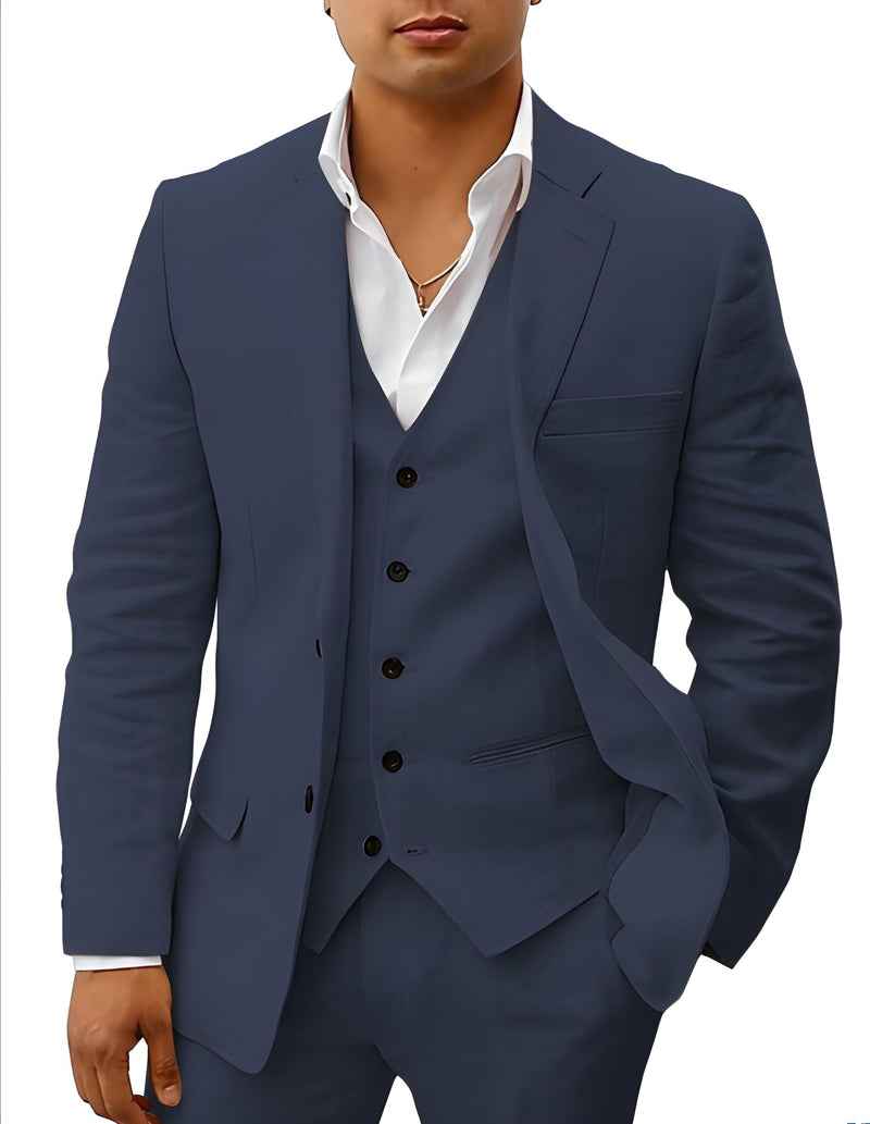 Linen Suit Tailored Fit for Men | Perfect for Weddings