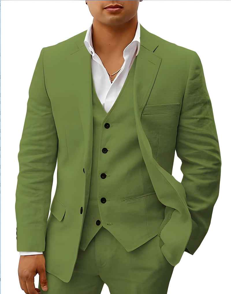 Linen Suit Tailored Fit for Men | Perfect for Weddings