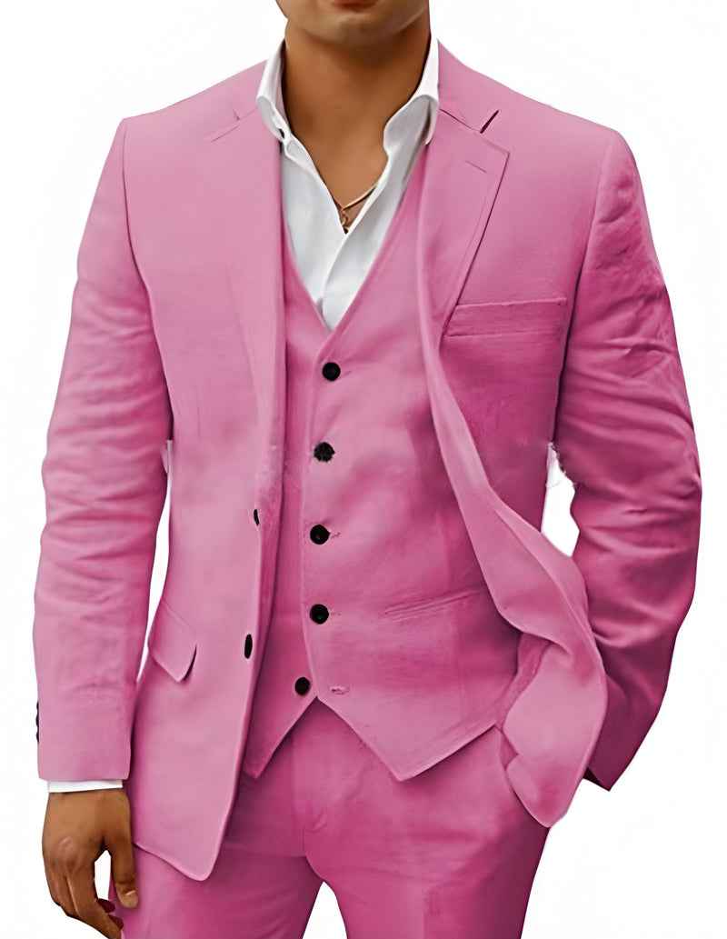Linen Suit Tailored Fit for Men | Perfect for Weddings