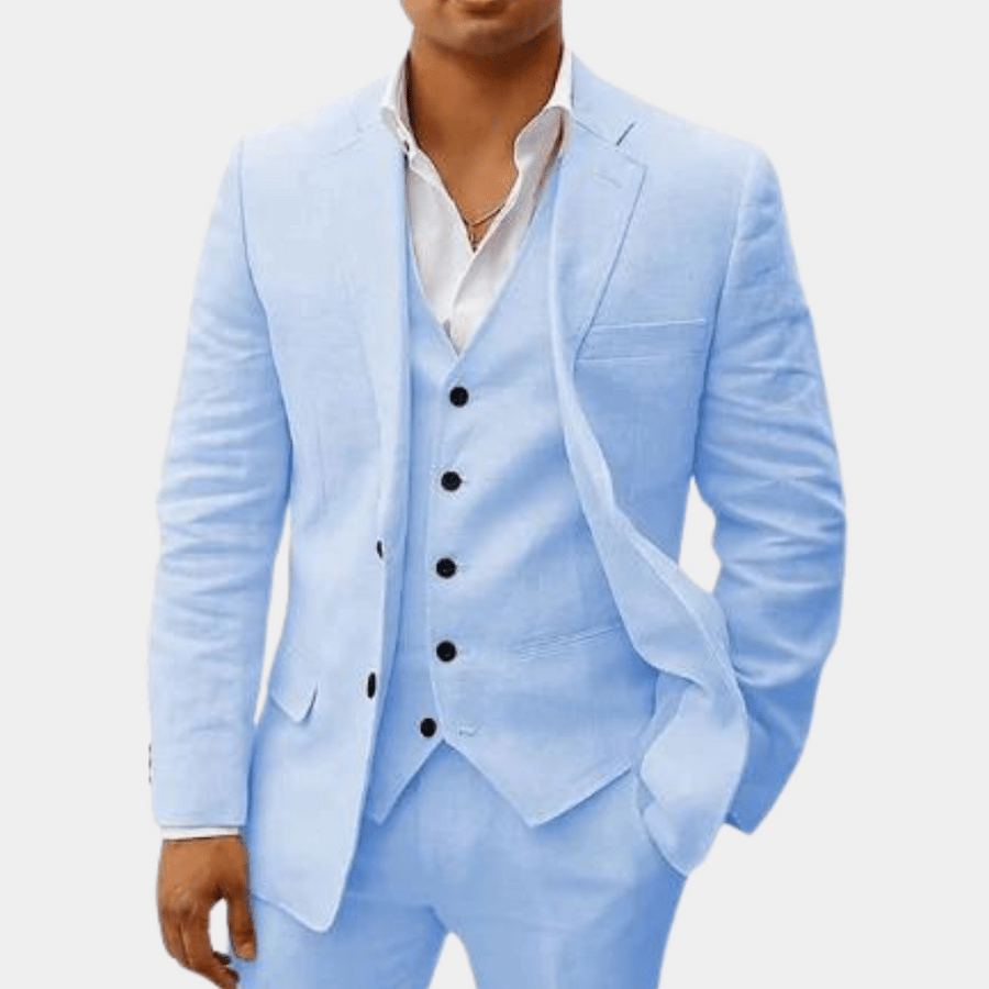 Linen Suit Tailored Fit for Men | Perfect for Weddings