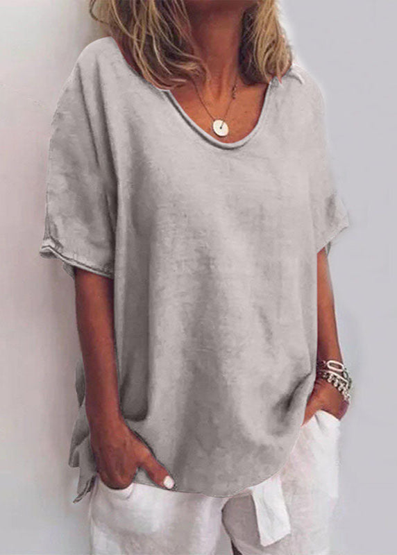 Blouse Loose Fit V-Neck for Women
