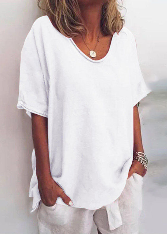 Blouse Loose Fit V-Neck for Women