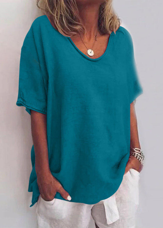 Blouse Loose Fit V-Neck for Women