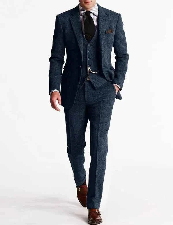 Three-Piece Suit Tailored Fit for Men | Perfect for Weddings