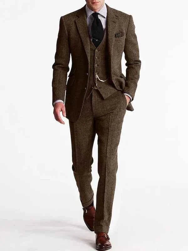Three-Piece Suit Tailored Fit for Men | Perfect for Weddings