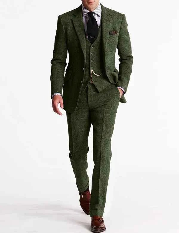 Three-Piece Suit Tailored Fit for Men | Perfect for Weddings