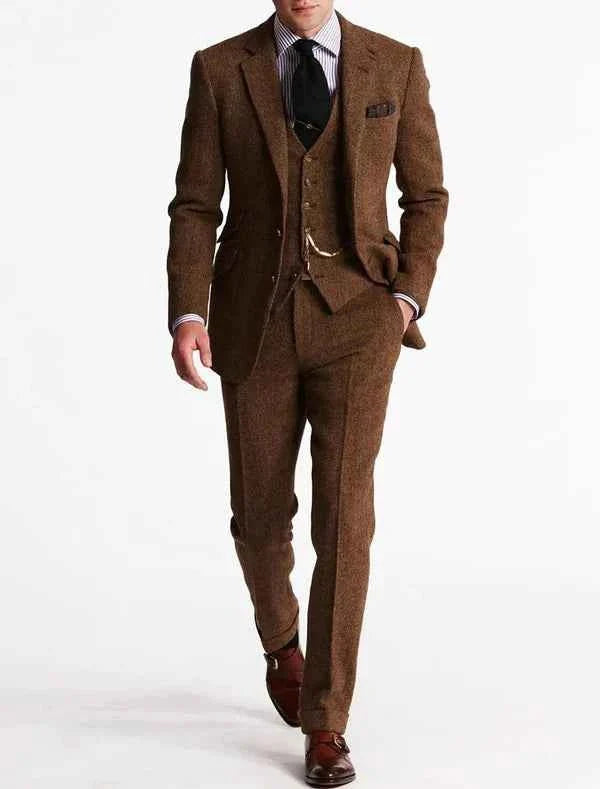 Three-Piece Suit Tailored Fit for Men | Perfect for Weddings