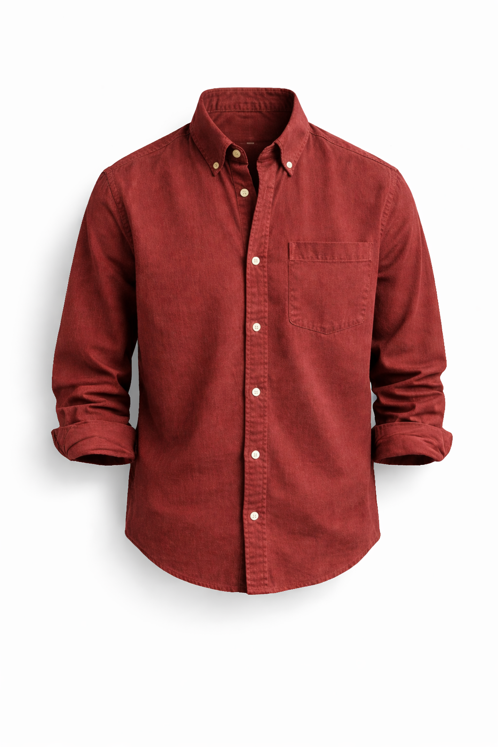 Long Sleeve Shirt Button-Up for Men