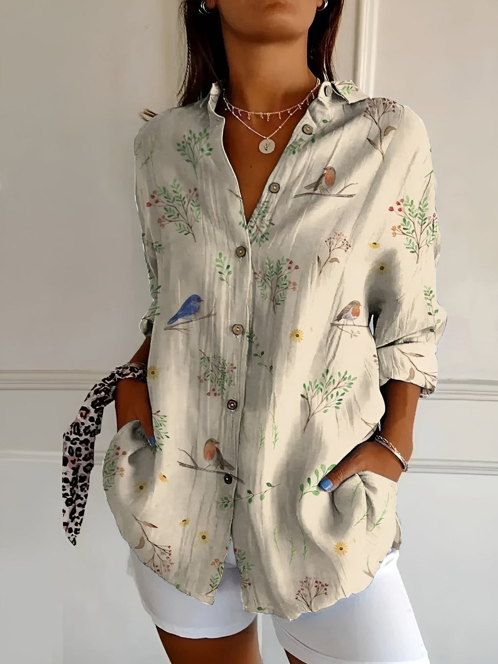 Button-Up Shirt Floral Print for Women | Perfect for Everyday Wear
