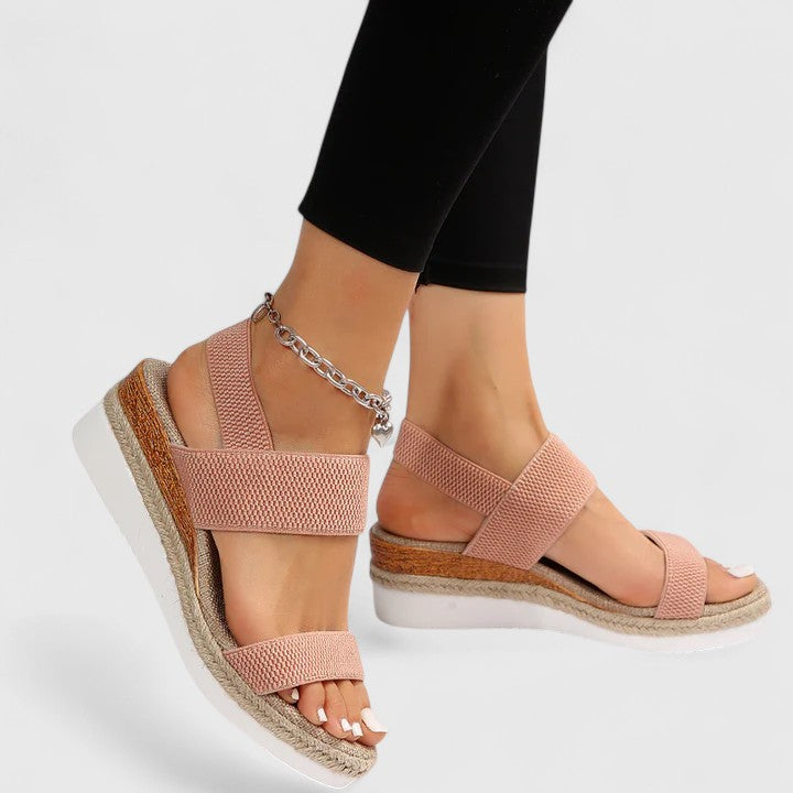 Wedge Sandals Elastic Band for Women