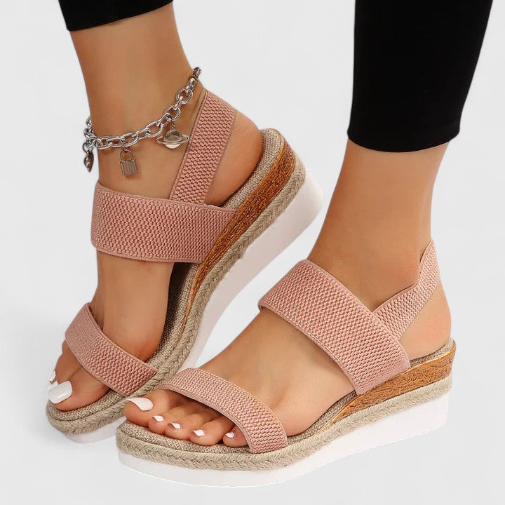 Wedge Sandals Elastic Band for Women