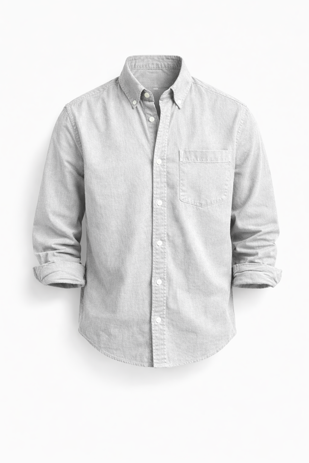 Long Sleeve Shirt Button-Up for Men