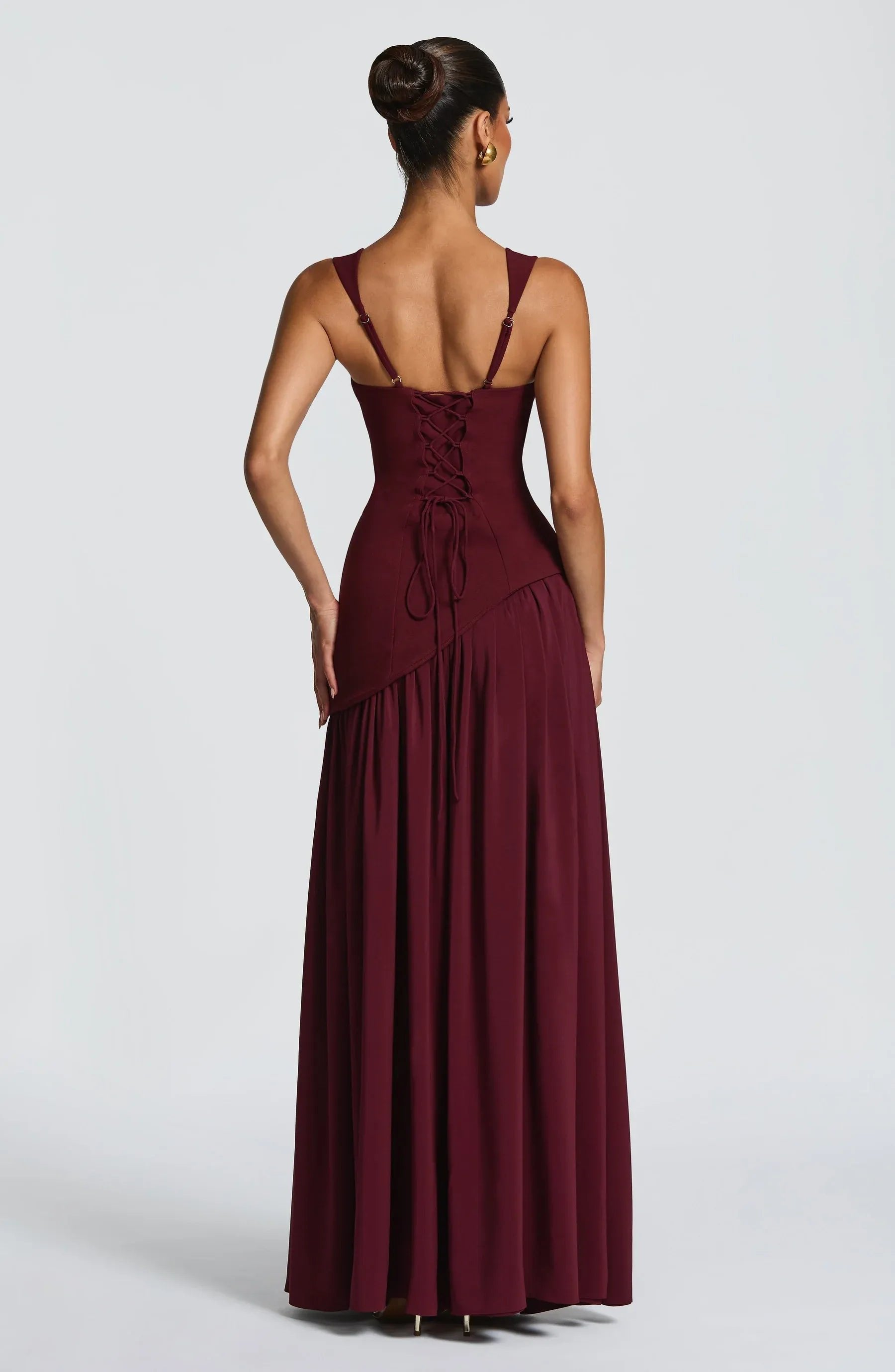 Maxi Dress Sleeveless Fitted-Waist for Women